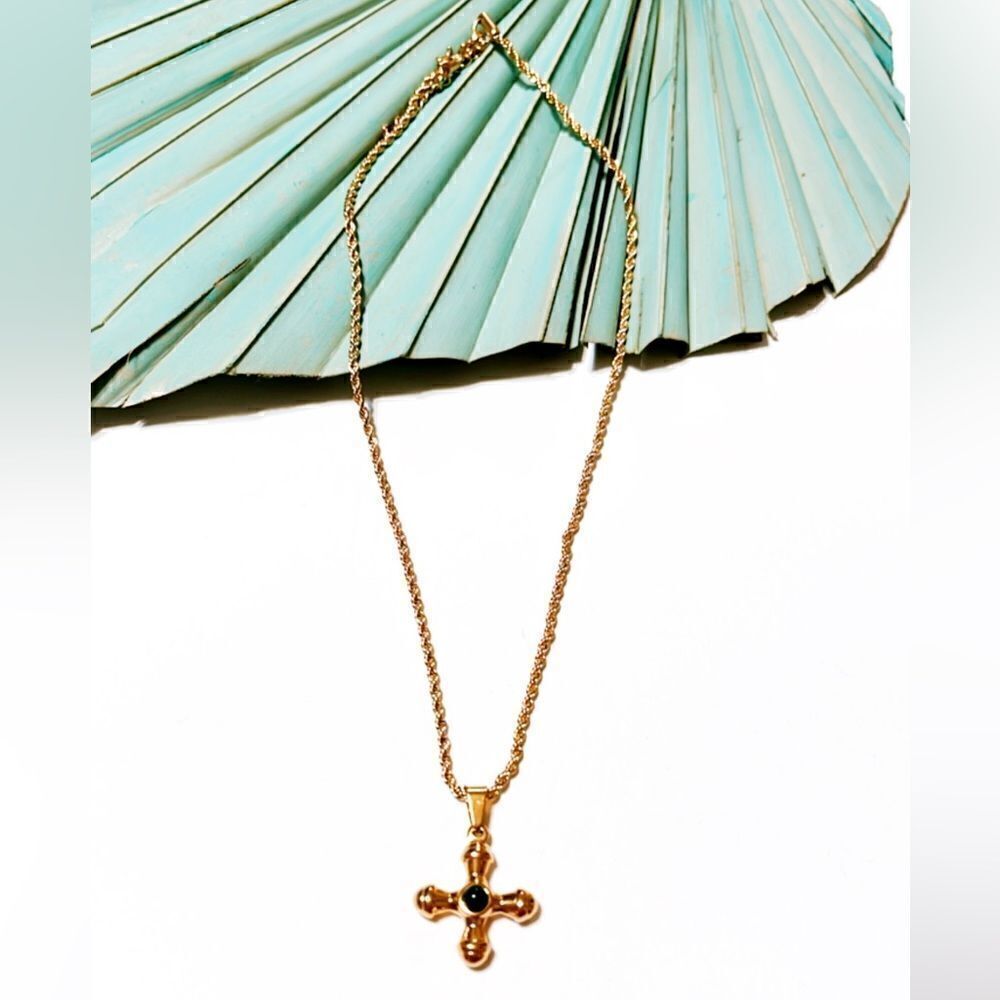 Vintage gold necklace S224
